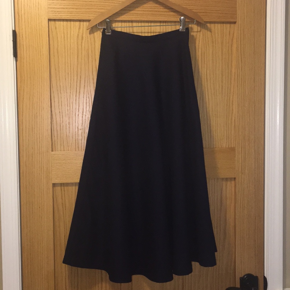 Vintage navy blue barn wool skirt 6 the eagles eye